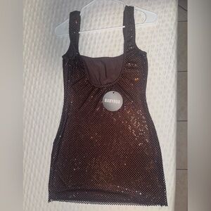 Babyboo Plum Petra Sequin Mini Dress